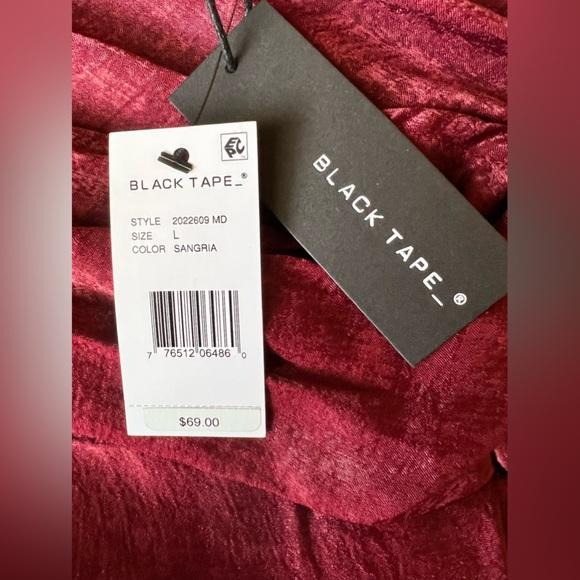 NWT Black Tape Dress - Picture 4 of 4